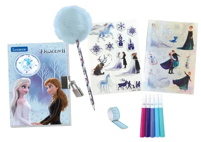 Image de Lexibook - Elektroniczny Dziennik Disney Frozen z Notatnikiem - Oficjalny Produkt