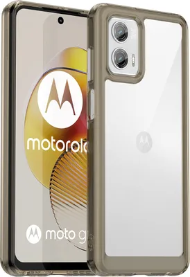 Produktbild von Moto G73 Hülle, Klar Rückseite Stoßfeste TPU Silikon Bumper Schutzhülle für Motorola Moto G73 Grau