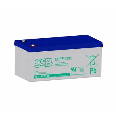 Zdjęcie produktu dla Akumulator ołowiowy SSB SBL 240-12HR AGM złącze śrubowe M8 - 12V 5736W