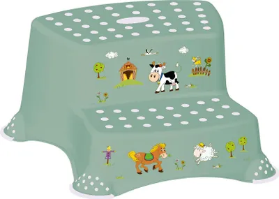 Produktbild von keeeper kids Tritthocker "igor Funny Farm zweistufig grün nordic-green
