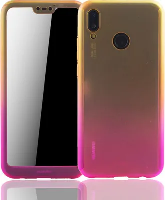 Produktbild von Handyhülle Schutzhülle für Huawei P20 Lite Full Case Cover Displayschutz 360 Pink