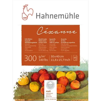 Produktbild von Hahnemühle Cézanne Aquarellblock - 300 g/m² - matt - 30 x 40 cm - 10 Blatt