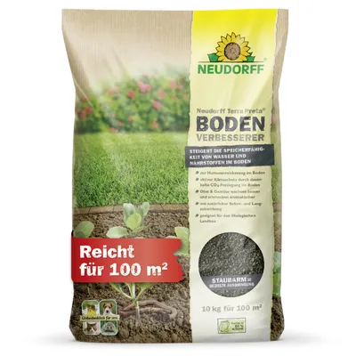 Produktbild von Neudorff Terra Preta BodenVerbesserer Humusanreicherung, Bodenstärkung 10 kg 100 m²