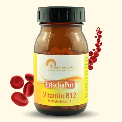 Produktbild von LebeFrischa Vitamin B12 Methylcobalamin 180 Lutschtabletten 1000µg hochdosiert