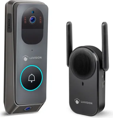 Produktbild von LUVISION WLAN Video Türklingel mit Gegensprechfunktion, 3MP Kamera, Bewegungserkennung, App