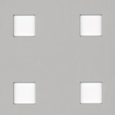 Image de Alberts 467180 Tôle perforée, perforation carrée, aluminium, anodisé couleur argent, 600 x 1000 x 0,8 mm