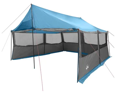 Image de Tente familiale vidaXL bleue 450 x 400 x 265 cm en polyester et acier