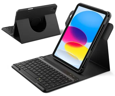 Immagine prodotto di Inateck KB004 black 360° Bluetooth-Tastatur-Hülle für iPad