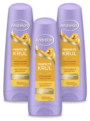 Zdjęcie produktu dla 3 sztuki odżywki Andrélon Perfecte Krul - 200 ml - zestaw ekonomiczny