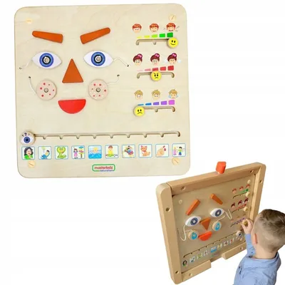 Obrázok produktu pre MASTERKIDZ Vzdelávacia tabuľa Ako sa cítiš?  Učenie sa emóciám podľa Montessori