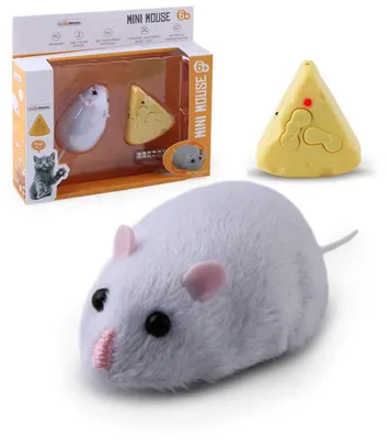 Fernbedienung Maus Spielzeug für Katzen, Plüsch, 4 Modi