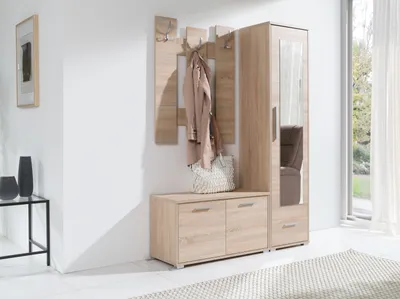 Immagine prodotto di Scarpiera con scomparti e ante ORONOCO - rovere sonoma