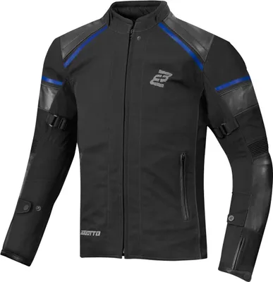 Produktbild von Bogotto Blizzard-X wasserdichte Motorrad Textiljacke, schwarz/blau, M