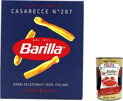 Produktbild von 5x Pasta Casarecce Nr. 287 italienisch Nudeln 500 g pack + Italian Gourmet polpa 400g