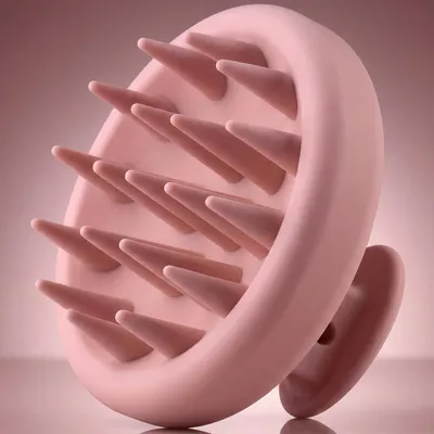 Produktbild von Silikon-Massagebürste für die Kopfhaut (Rosa)