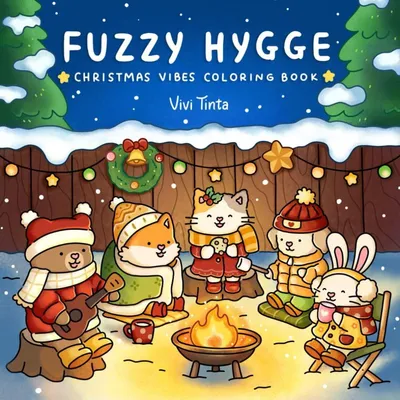 Image de Livre de coloriage pour adultes : Fuzzy Hygge – Des motifs de Noël chaleureux pour se détendre et colorier