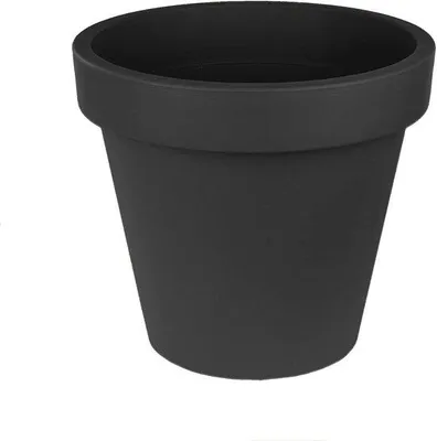 Produktbild von Pflanzkübel Groß rund 50 cm Durchmesser Antrazithfarben - Für Innen und Außen