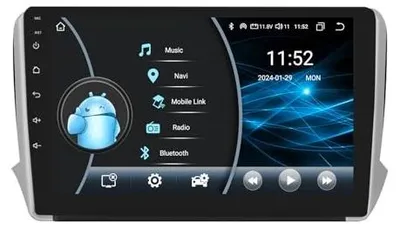 Zdjęcie produktu dla Radio samochodowe android 14 peugeot 2008 208 2014 2018 10.1 GPS carplay
