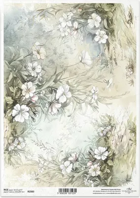 Immagine prodotto di ITD carta di riso decoupage tecnica artigianale tovagliolo di carta-R2583 fiori