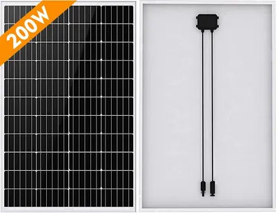 Produktbild von 200W 12 Volt Monokristallin Solarmodul für Wohnmobil Garten Camper Boot