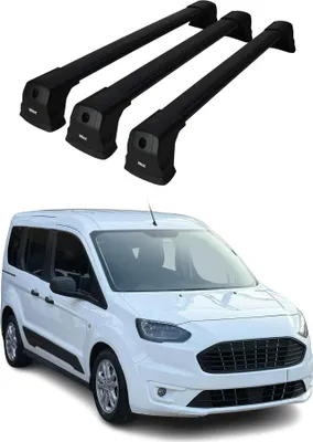 Produktbild von Dachträger Grundtäger für VW ID.Buzz 2022-2025 75kg Aluminium Schwarz 3 tlg