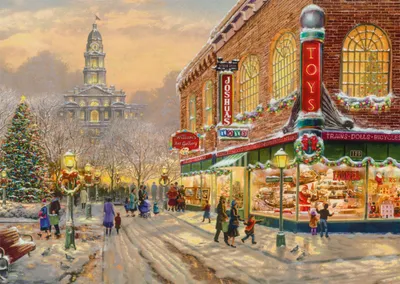 Immagine prodotto di Schmidt Spiele Un desiderio di Natale, Thomas Kinkade, puzzle, puzzle per adulti, 1000 pezzi, 59936