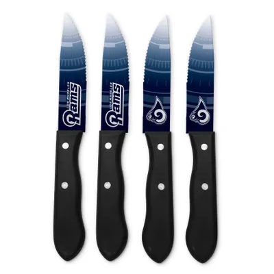 Produktbild von NFL Los Angeles Rams L.A. Steakmesser 4-teilig Set Football Messer Set Barbecue