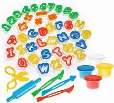 Produktbild von Simba 106325377 - Art und Fun Knetset, ABC und Zahlen, mehrfarbig