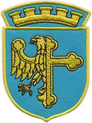 Produktbild von Patchion Coat of arms of the city of Opole - Self-Adhesive Backing - Embroidered Patch/Badge/Emblem