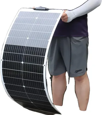 Produktbild von Solarpanel, 95W monokristallin, flexibles Design, 95w weiß