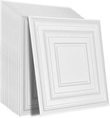 Obrázok produktu pre Sada strešných škridiel, 12 kusov, 24 x 24 palcov, PVC dosky, vysoká kvalita, jednoduchá montáž/rezanie.