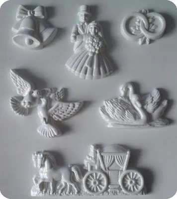 Produktbild von Knorr Prandell Hochzeitsmotive Gipsform Gießform Kreativfiguren