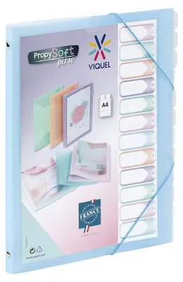 Obrázek produktu pro Viquel – Organizér s 12 přihrádkami, formát A4, s možností personalizace, se zapínáním na gumičku