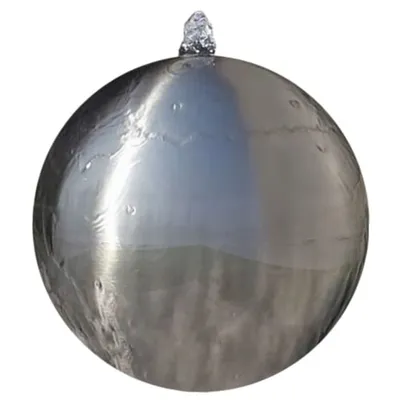 Produktbild von Garten-Springbrunnen Sphäre mit LEDs Edelstahl 40 cm