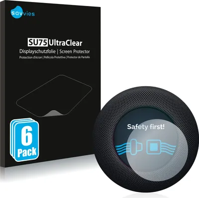 Produktbild von 6x Für Apple HomePod 2 Schutzfolie Savvies Displayschutz Display Schutz Folie Klar Transparent