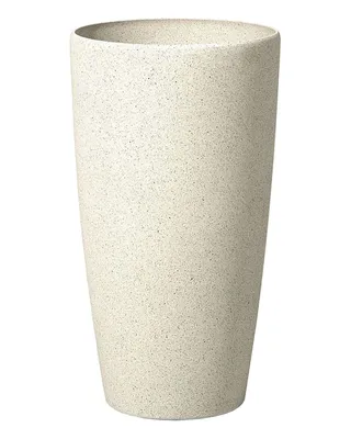 Produktbild von BELIANI Blumenkübel Beige 31 x 31 x 58 cm mit schlanker Form Rund Modernes Design
