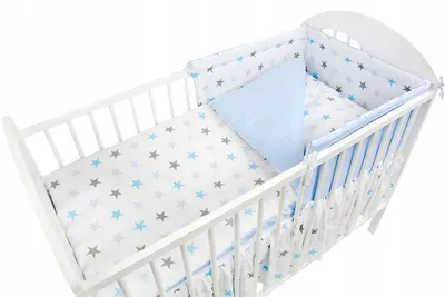 Produktbild von Ankras Kinder Bettwäsche Set 120 x 90 cm Baumwolle Weiß