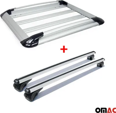 Produktbild von Dachträger + Dachkorb Satz für VW Amarok 2010-2021 Aluminium Silber 3tlg