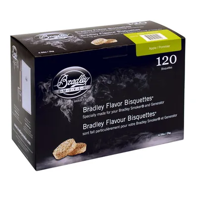 Produktbild von Bradley-Räucherbriketts mit Apfelgeschmack, 120 Stück Apfelbaum