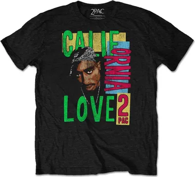 Zdjęcie produktu dla 2Pac California Love Black M Koszulka