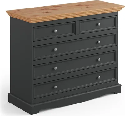 Produktbild von Kommode Luxus Kommoden Landhaus Design Möbel Polster Holz Konsole Schwarz Board