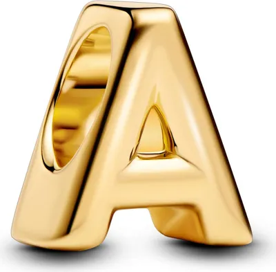 Produktbild von PANDORA Charm "Buchstabe A" vergoldet 763947C00