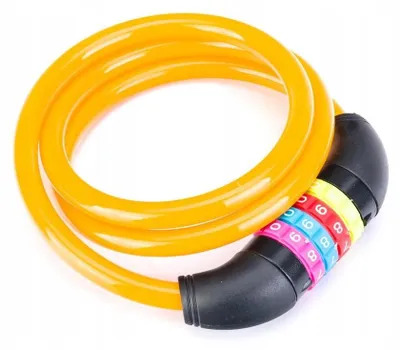 Produktbild von Romet Zahlenschloss Fahrradspiralkabel 100 cm Orange