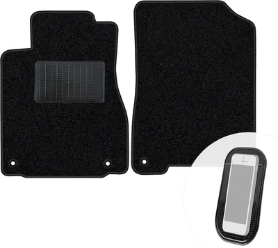 Produktbild von moto-MOLTICO Vorne Fußmatten Auto Velours Autoteppiche Schwarz Automatten Set 2-teilig passend für Honda CR-V 2012-2018