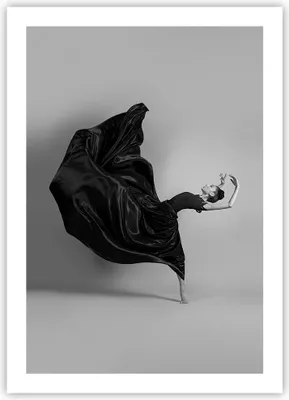 Produktbild von Poster - Poster ohne Rahmen - Tanz Schwarz Kleid - 50x70 cm - Wand Bild - Wanddeko - Wandbilder - Kunstposter - Wandposter - Bilder - Kunstdruck - Wanddekoration - Wandbild - P2XPA50x70-4869