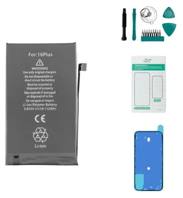 Produktbild von Apple Ersatzakku 4674 mAh für iPhone 16 Plus (Modell A3290) als Set