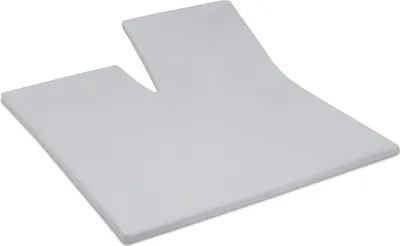 Produktbild von Cinderella Sundays - Spannbettlaken für Split-Topper (bis 15 cm) - Satin - 200x220 cm - Light Grey