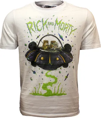 Produktbild von Rick und Morty Flying Saucer Adventure T-Shirt – offizielles Merchandise - XXL