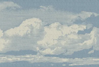 Produktbild von Tadessi Fototapete | Himmel | 4.00 m x 2.70 m | Blau | Weiß | Wandbild | Digitaldruck