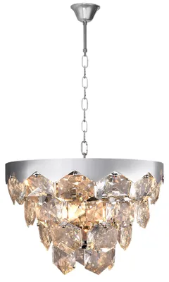 Immagine prodotto di Lampada a sospensione in cristallo 6x40W, E14, cromo, altezza regolabile, dimmer, GRACE ML5993, Milagro